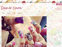 Tablet Screenshot of dashofcolornailsupply.net